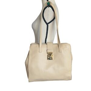 Grimaldi Made In Italy Pebbled Leather Shoulder Handbag.